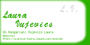 laura vujevics business card